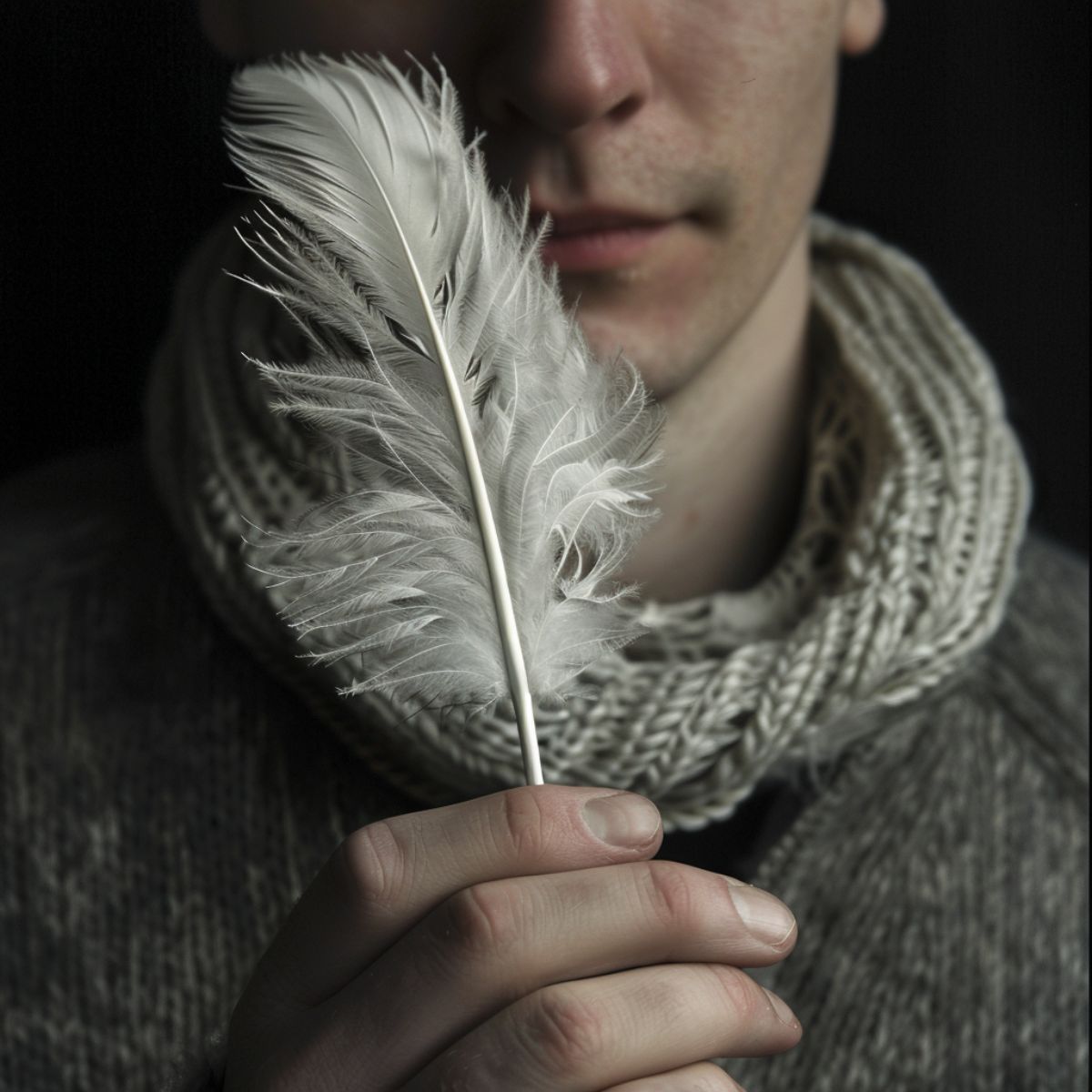 grey and white feather meaning in the bible