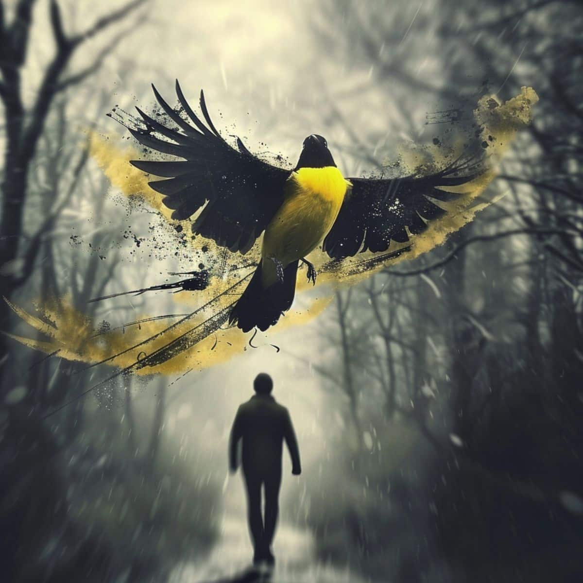 black and yellow bird spiritual meaning