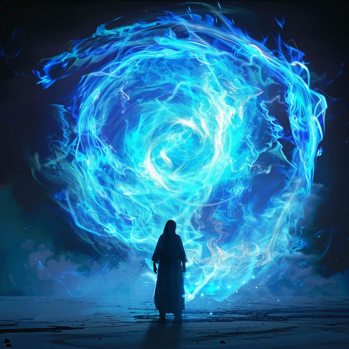 blue fire symbolism