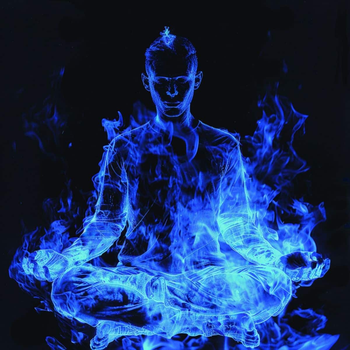 blue flame symbolism