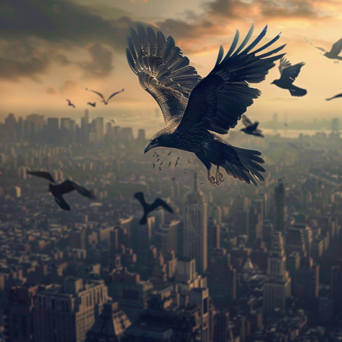 crows chasing hawk spiritual meaning