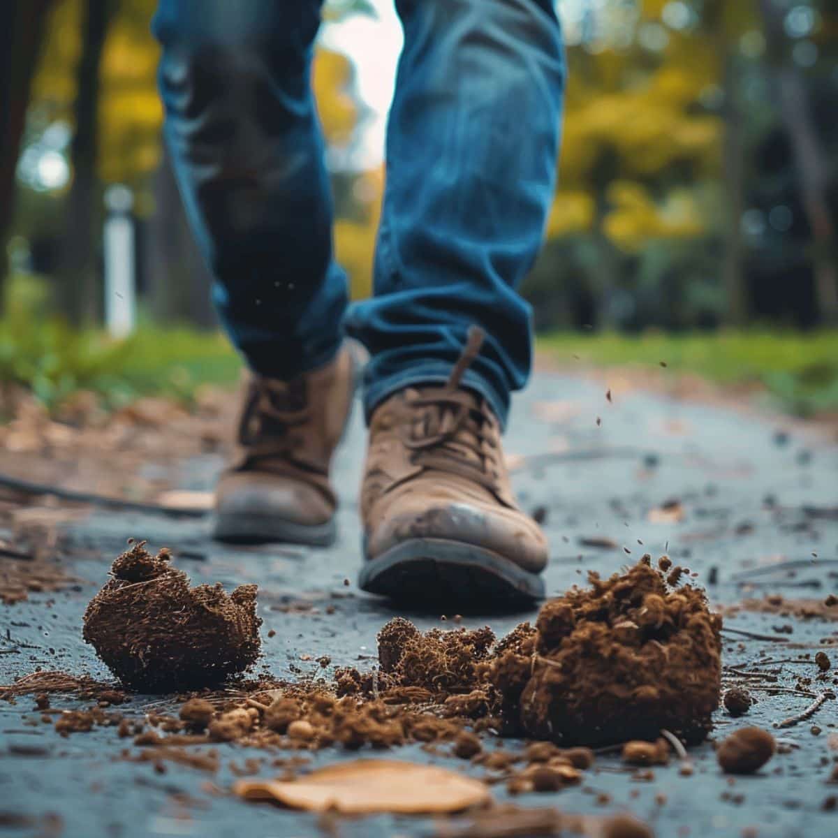 stepping in poop spiritual meaning