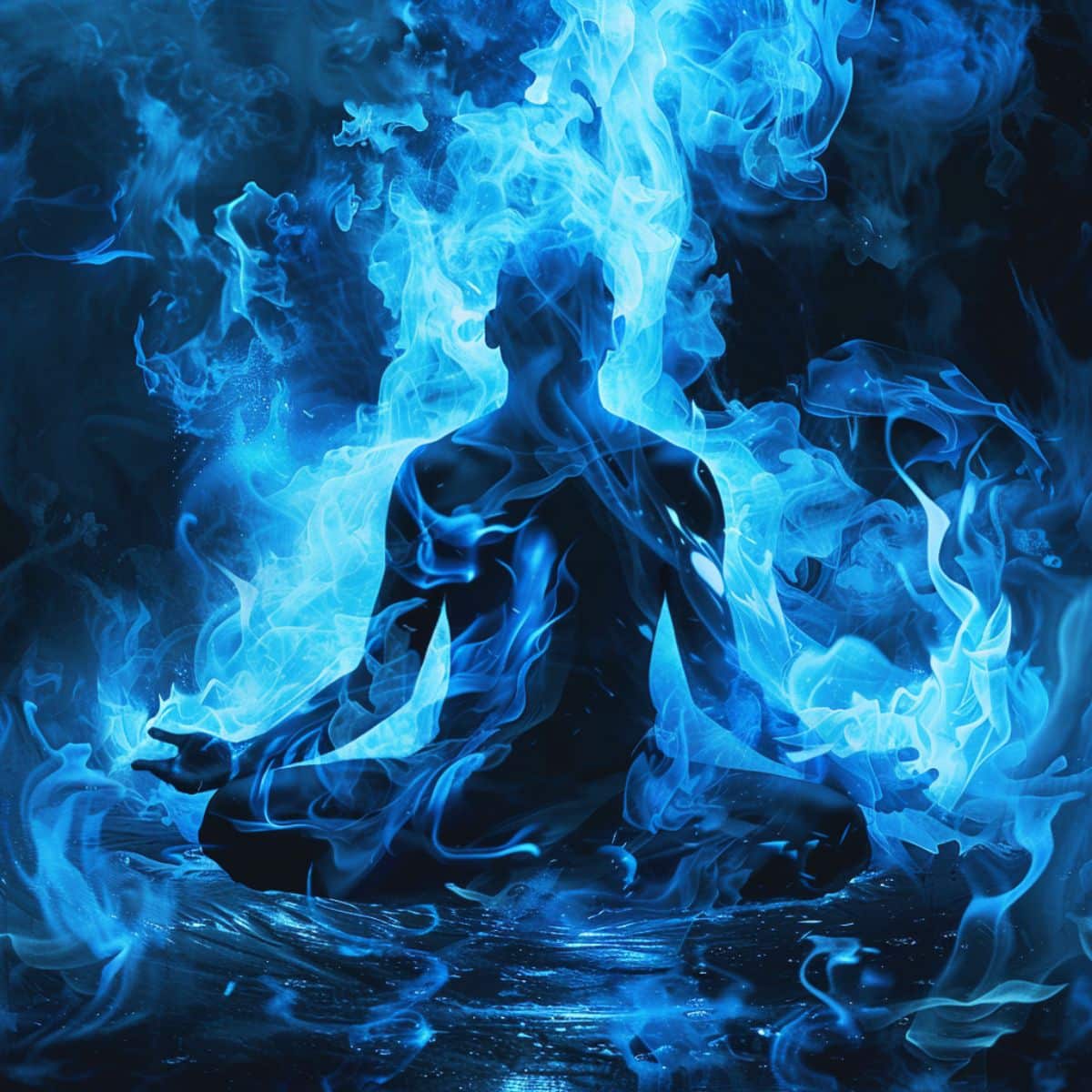 what does a blue flame symbolize