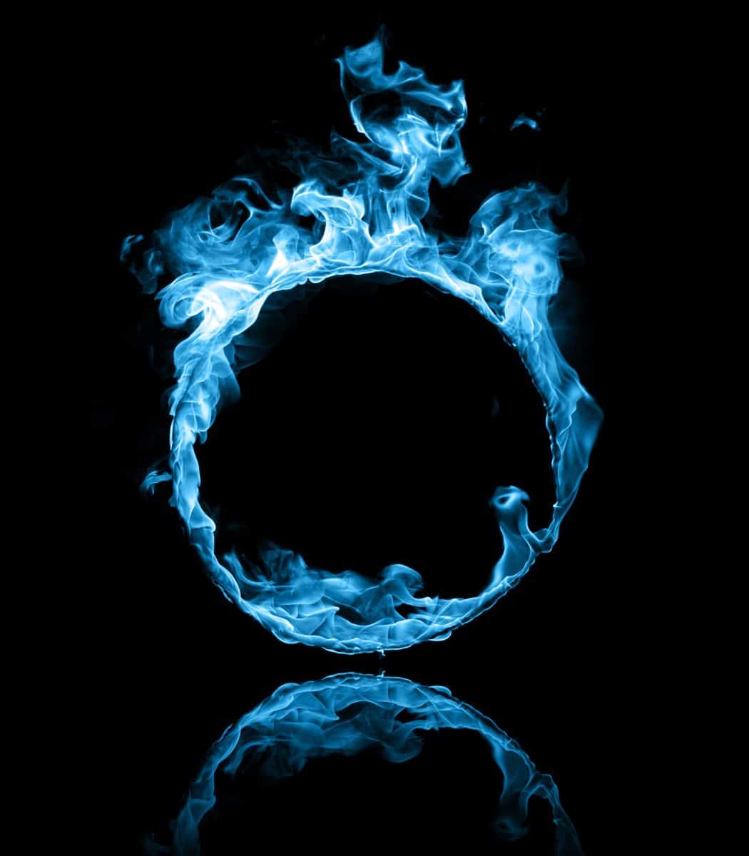 what does blue fire mean spiritually