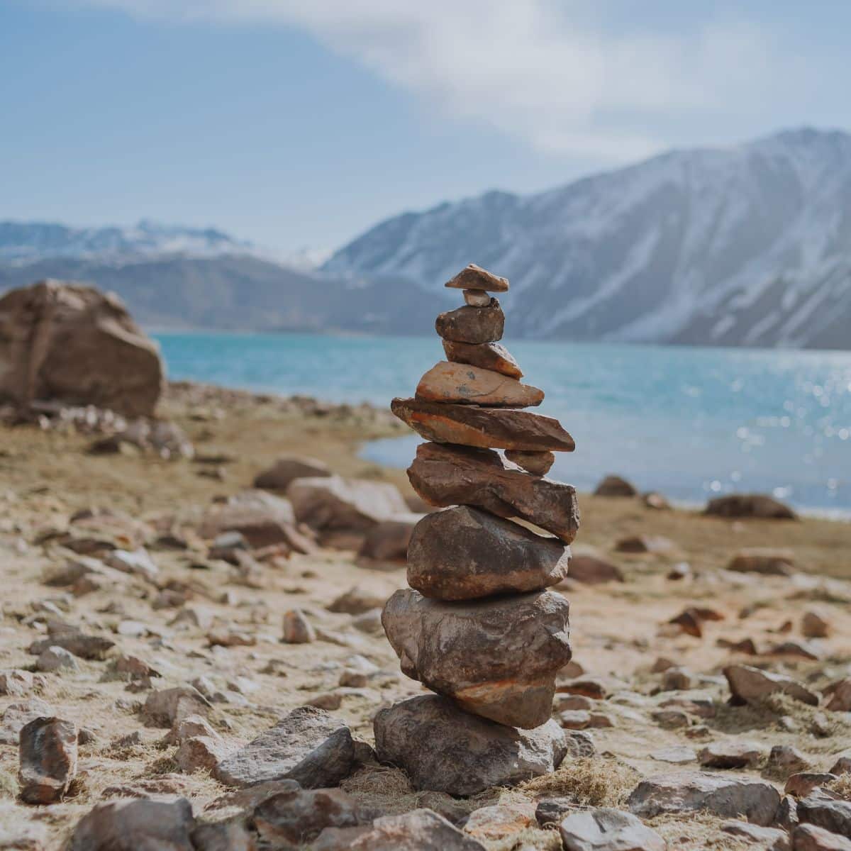 what does stacked rocks symbolize