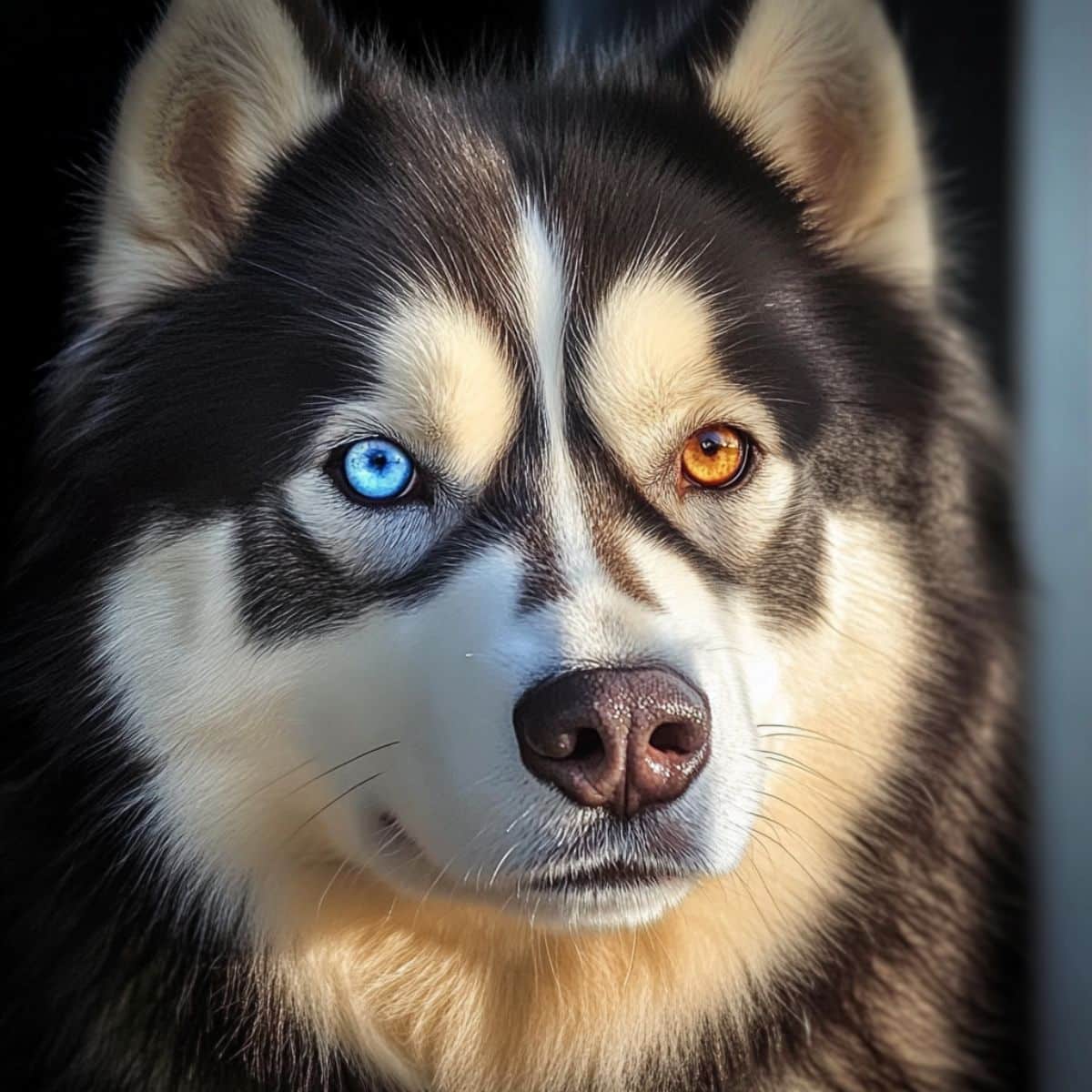 dogs with 2 different colored eyes