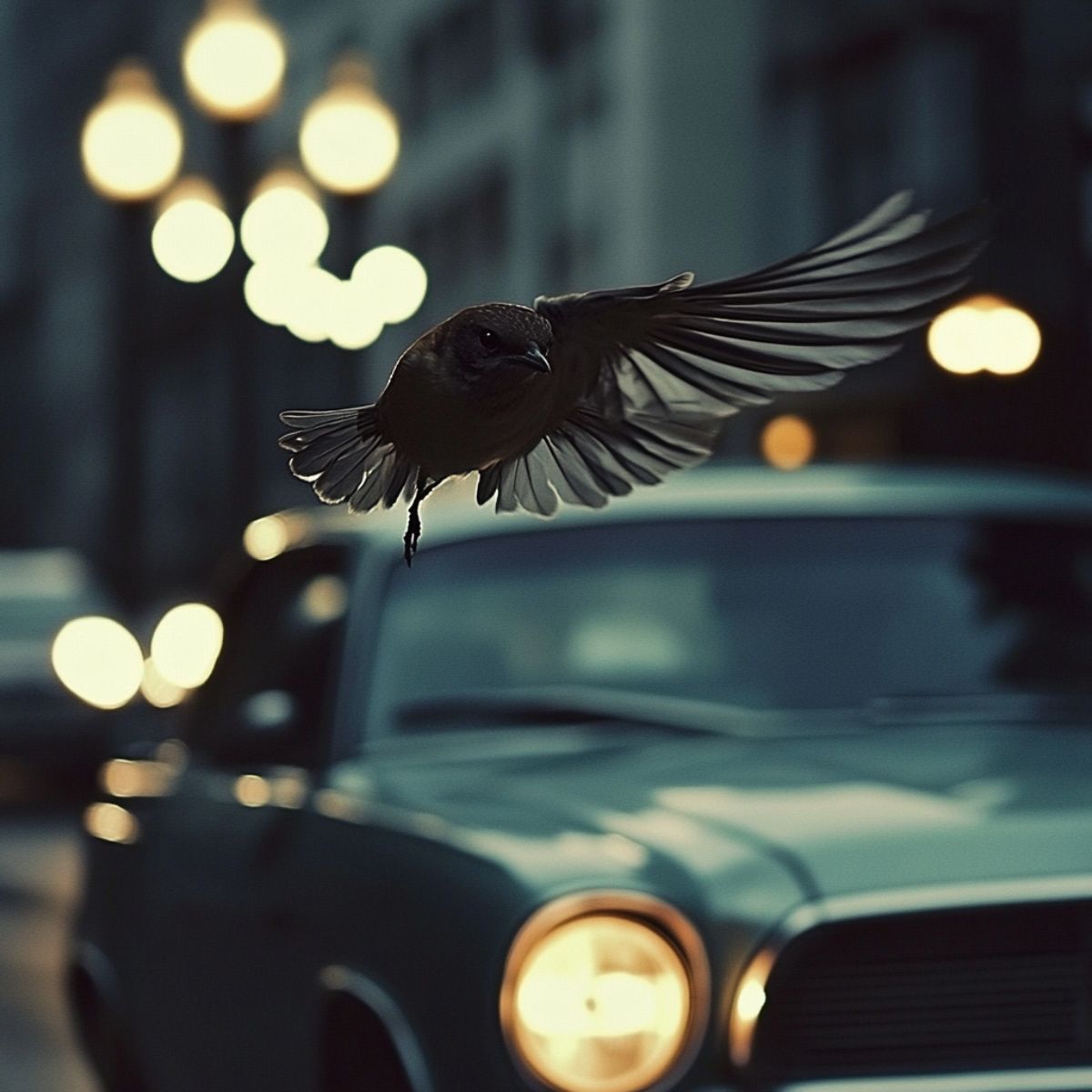 what does it mean when a bird flies in front of your car