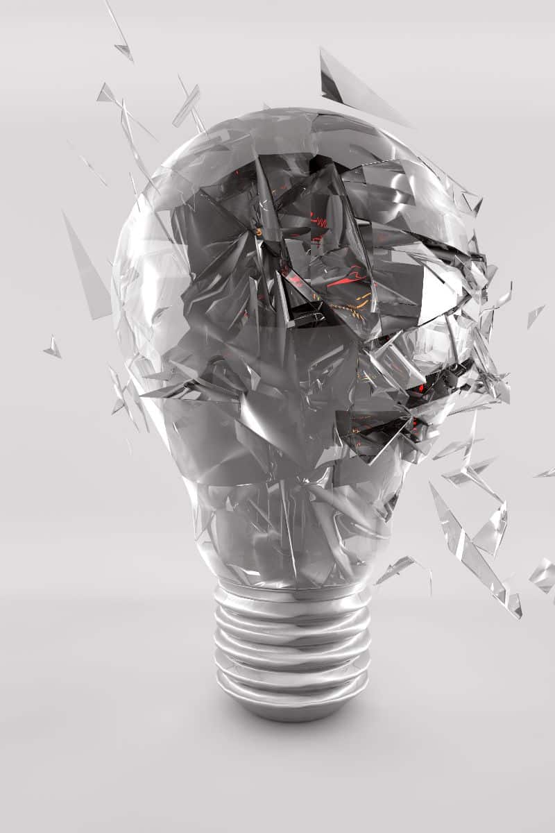 light bulb exploding meaning