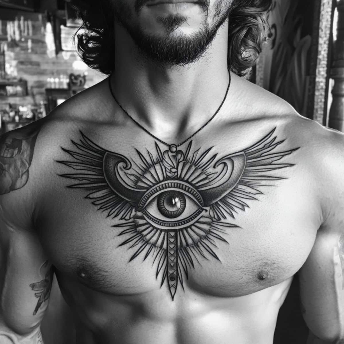 spiritual tattoo men mandala