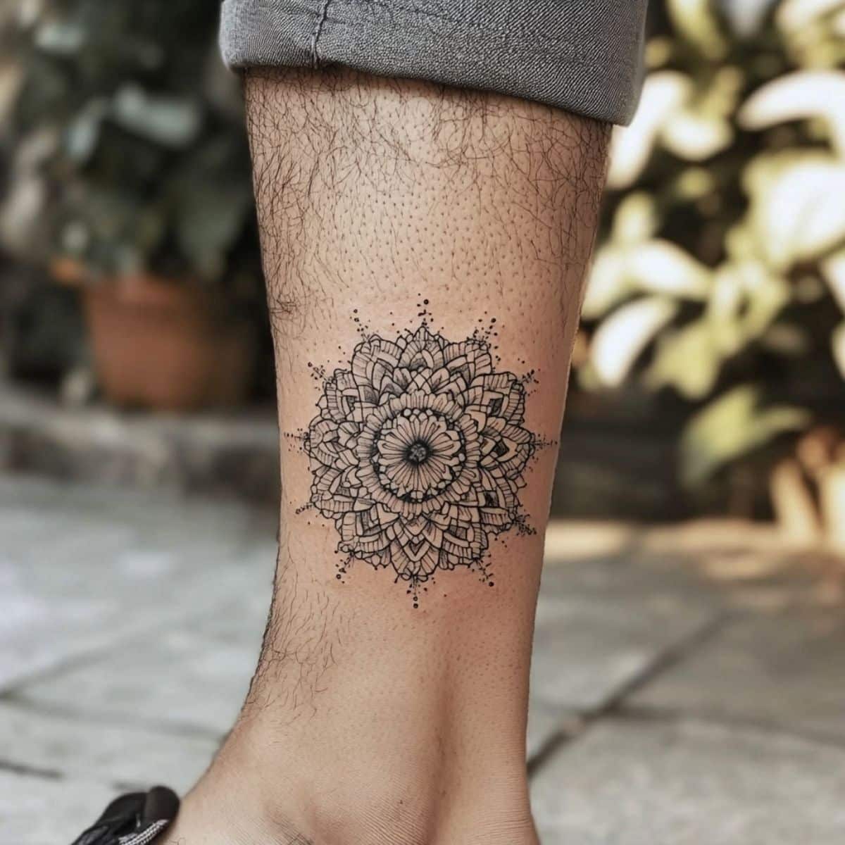 spiritual tattoo men mandala